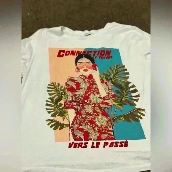 Zara white tee - Picture 1 of 4